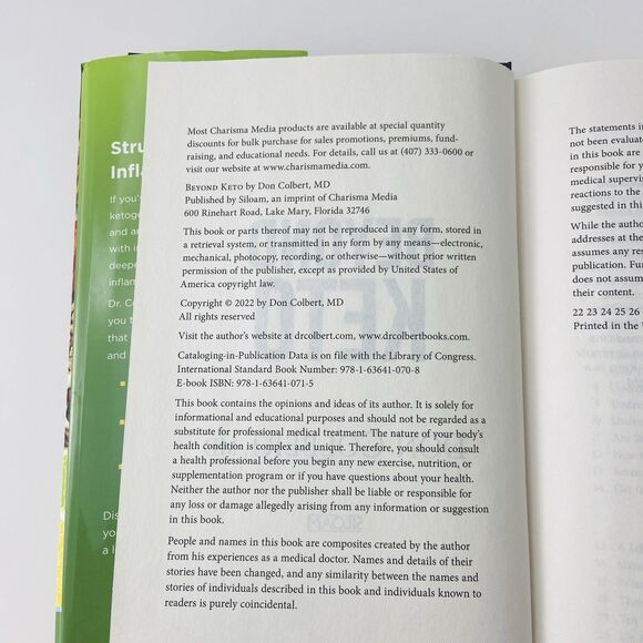 Beyond Keto By Don Colbert, MD (2022, Hardcover) - Picture 9 of 15